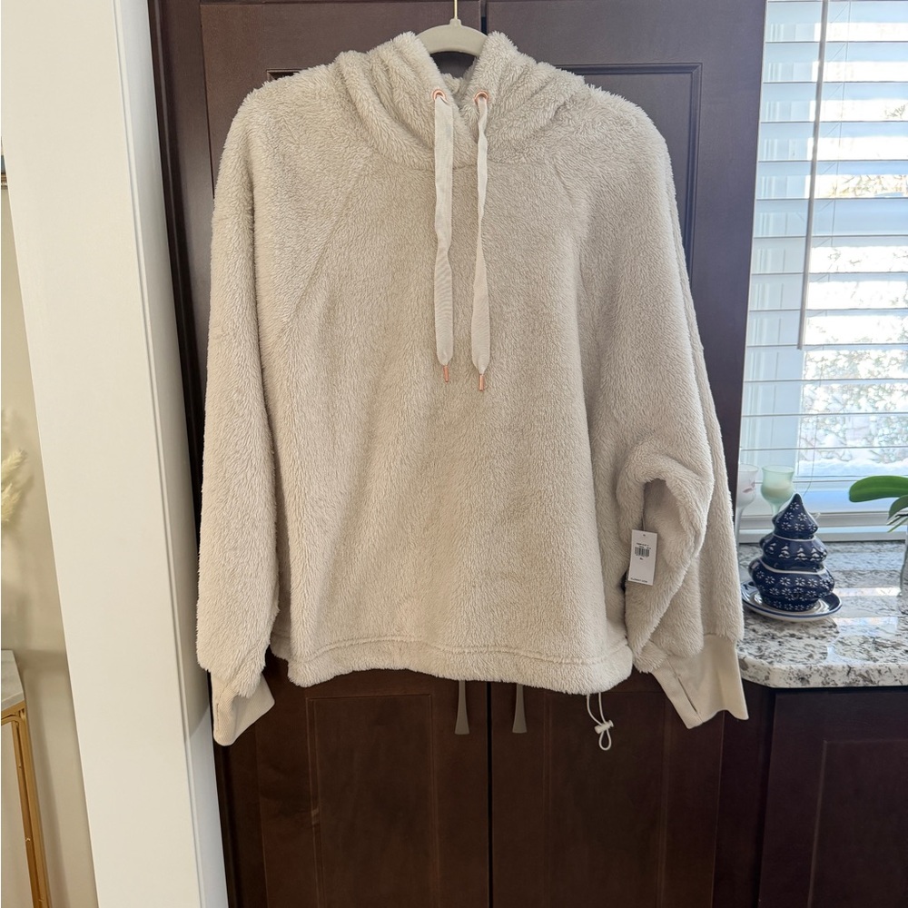 Cream Women's Hoodie Sherpa